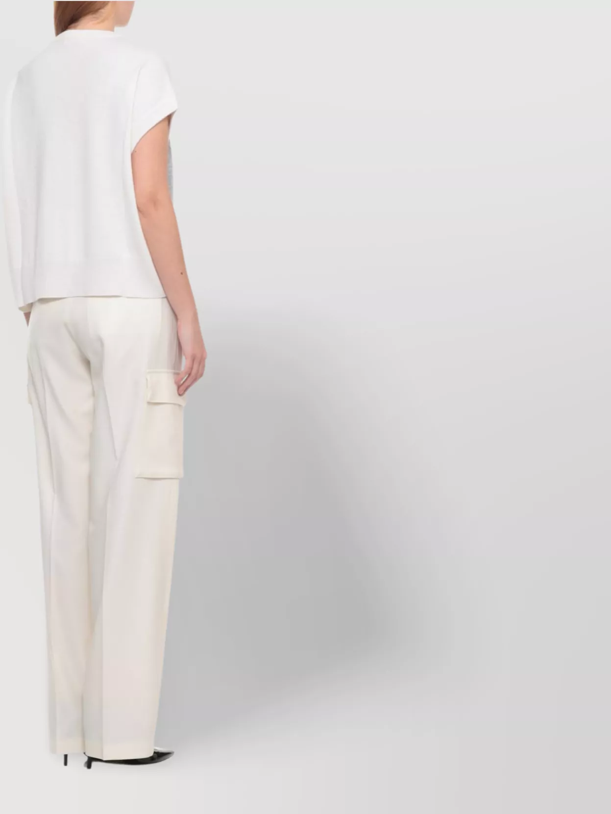 Peserico Sleeveless Argyle Knit Top Lurex