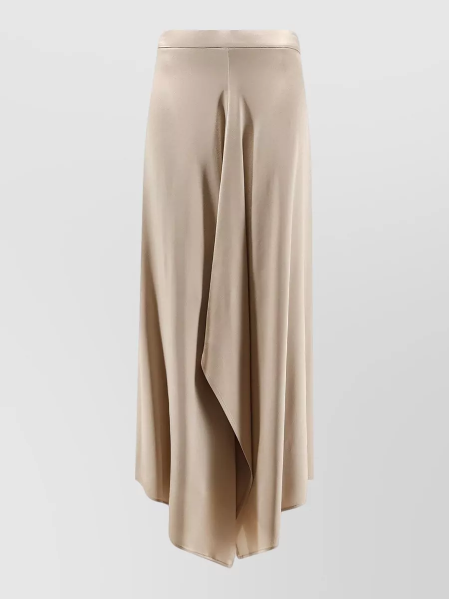 Alysi asymmetric satin skirt