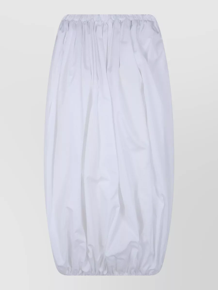 Comme Des Garçons Polyester Balloon Midi Dress