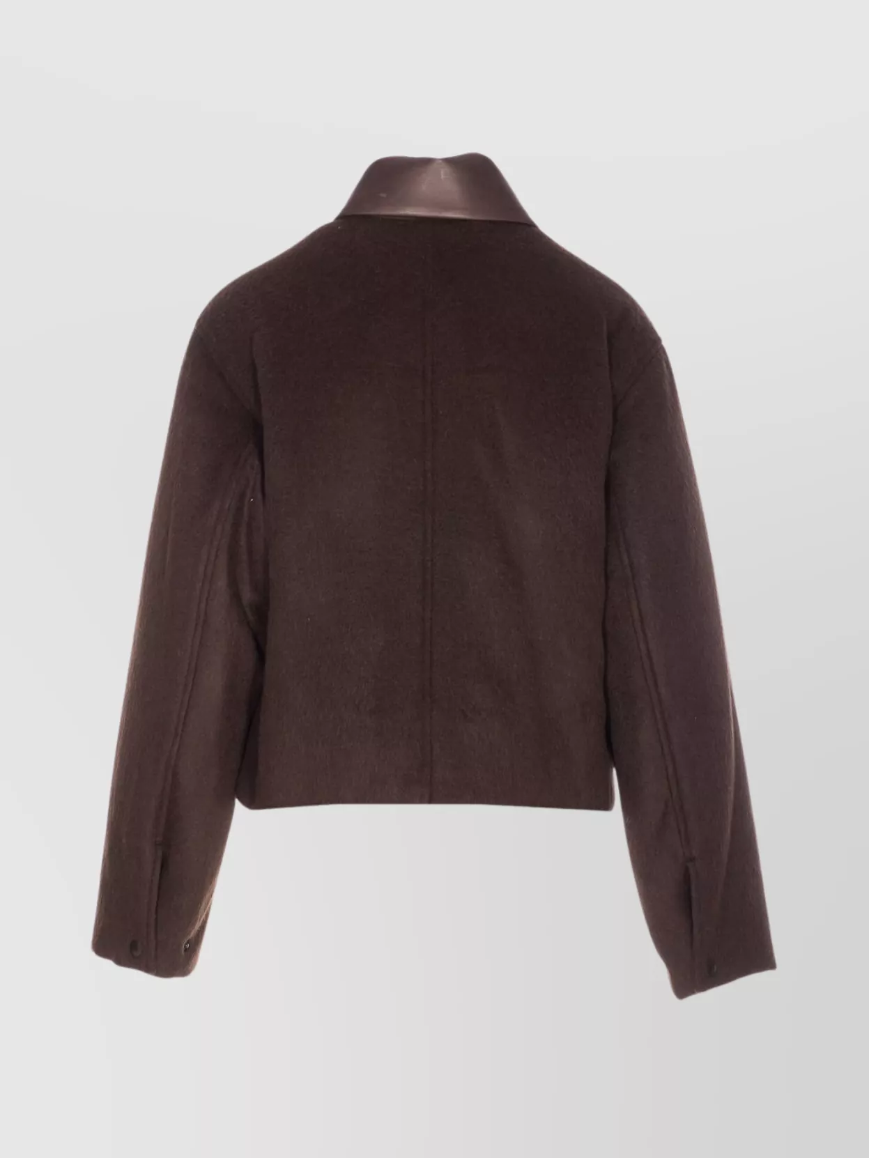 Auralee Baby Jacket With Long Sleeves And Flap Pockets In Brown