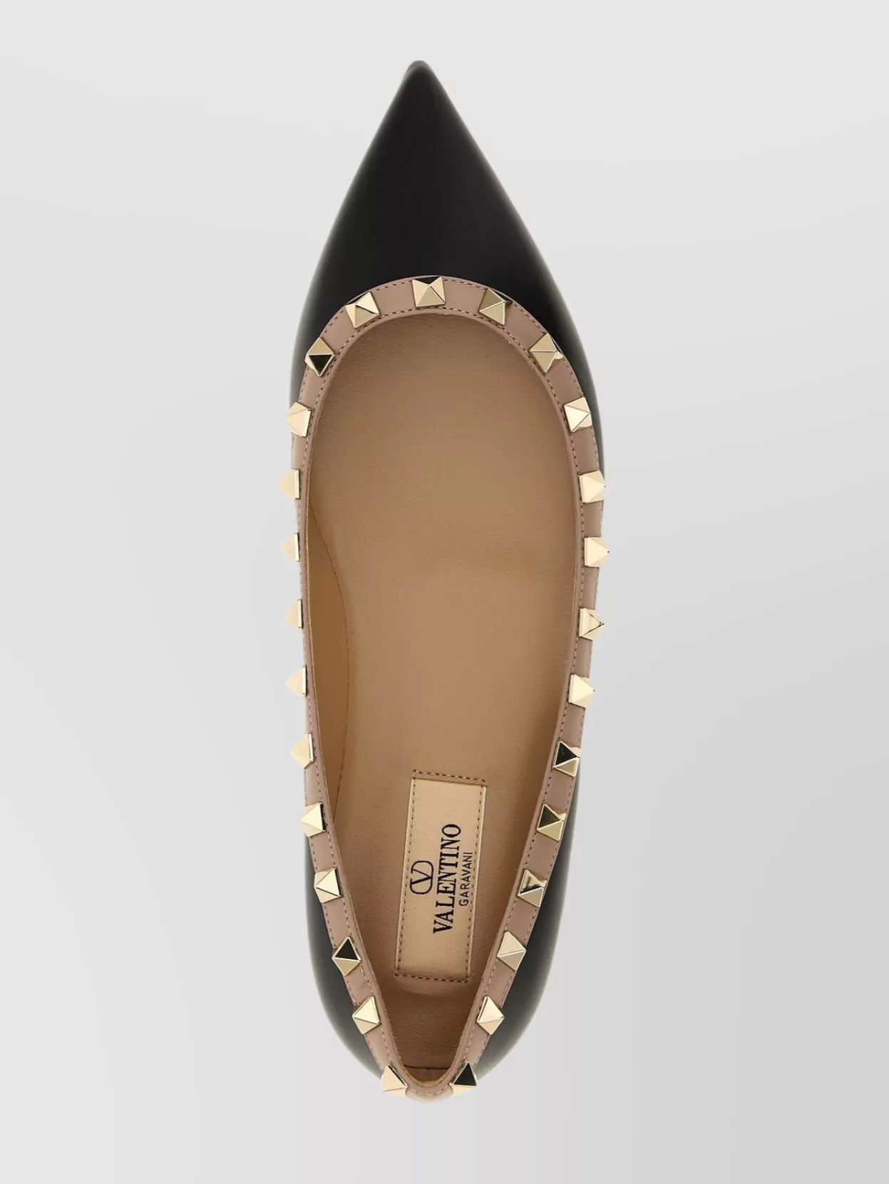 Valentino Rockstud Patent Leather Ballet Flats