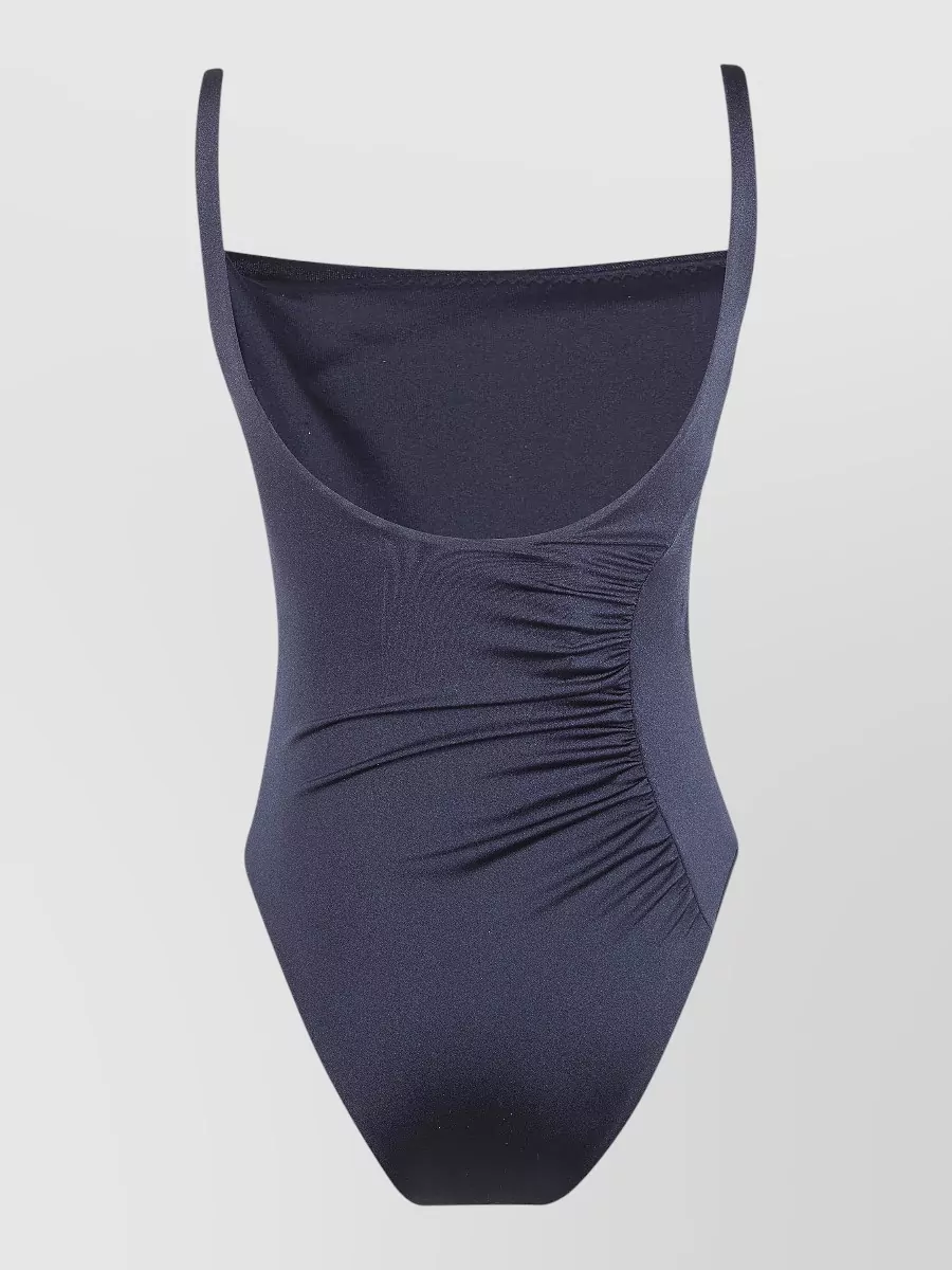 Versace Lycra One Piece Swimsuit Scoop Neckline