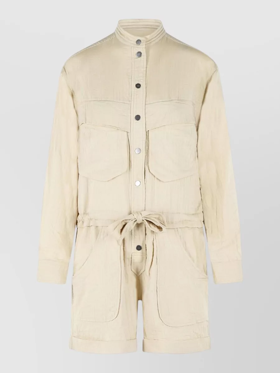 Isabel Marant Etoile belted short-sleeve jumpsuit