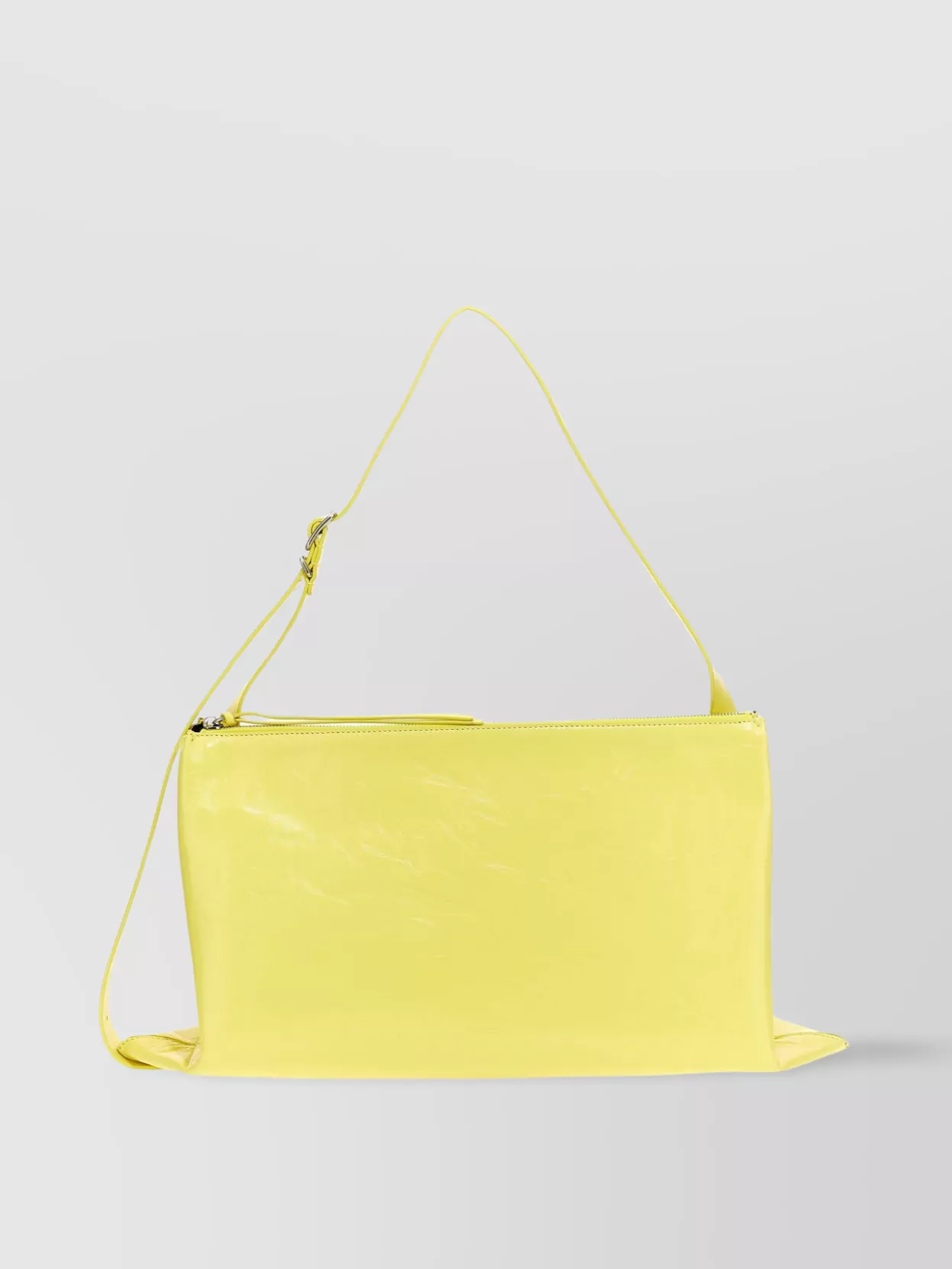 Shop Jil Sander 'regal' Rectangular Shoulder Bag With Adjustable Strap