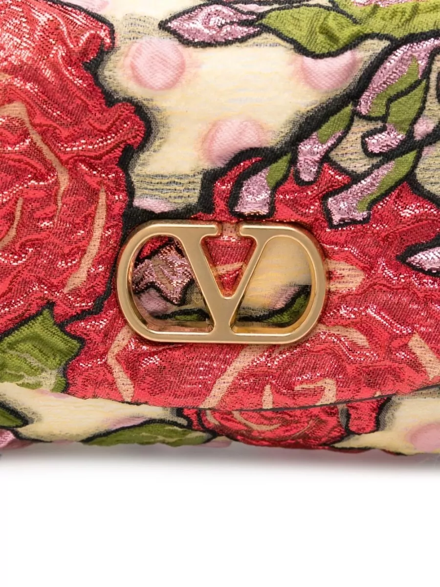 Valentino Garavani De Vain Silk Clutch Bag
