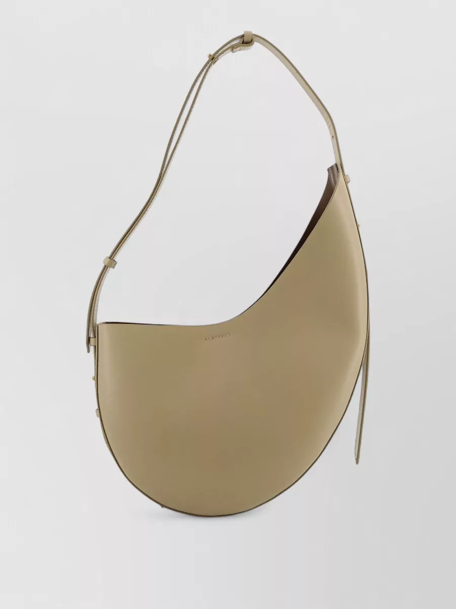 Soeur Leather Asymmetric Crossbody Bag