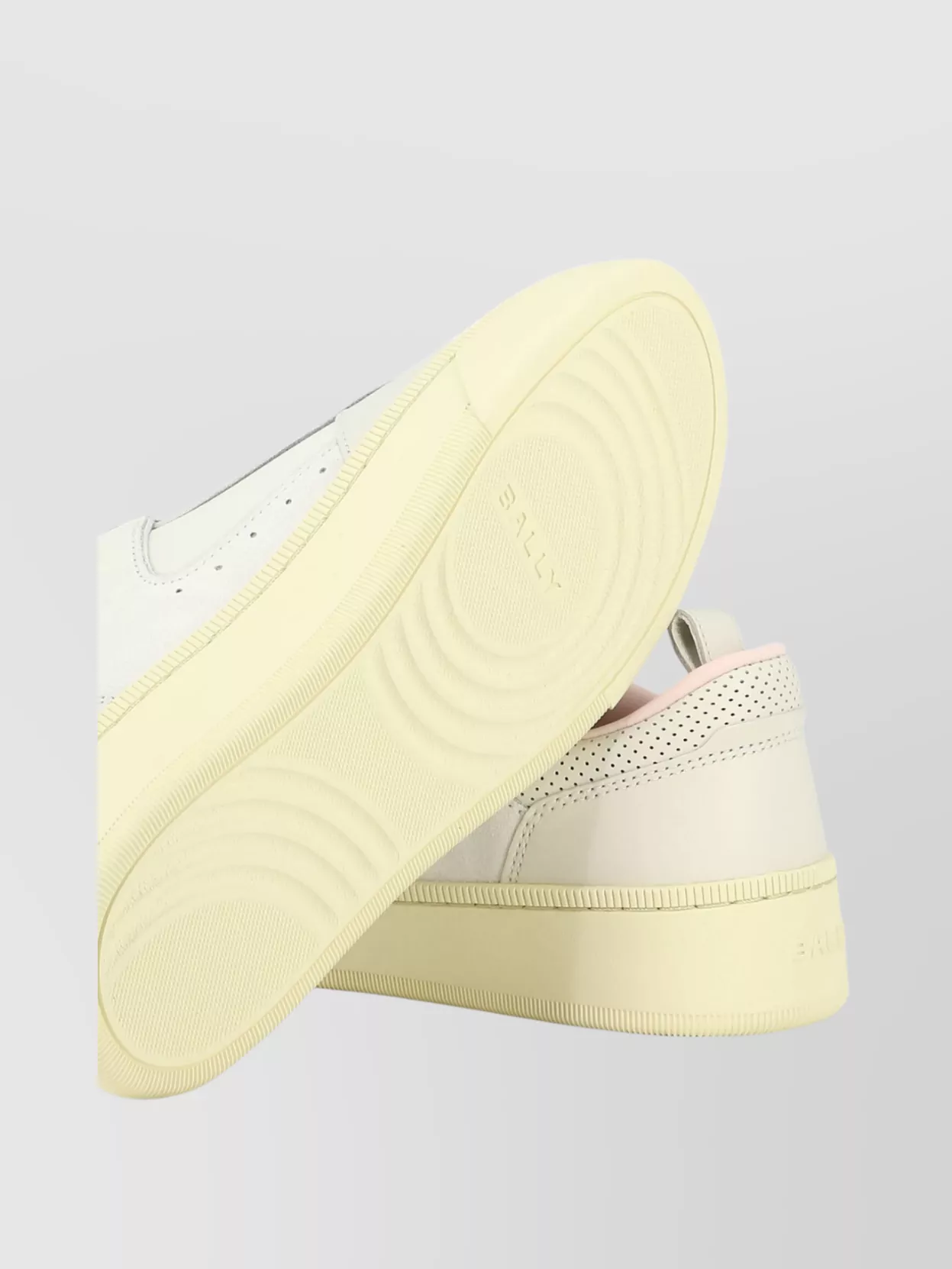 Bally Perforated Pull Tab Rubber Sole Sneakers