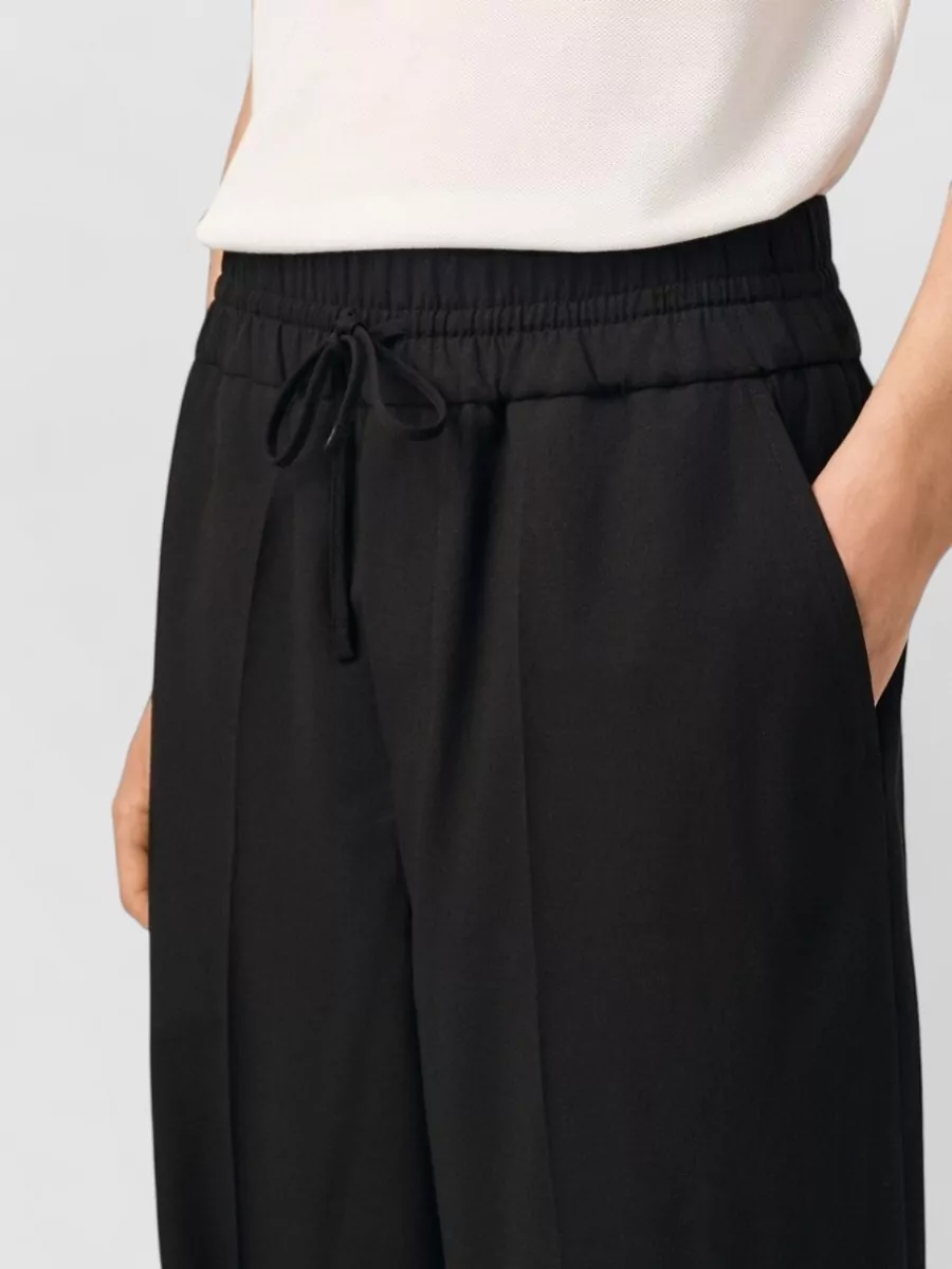 Ami Paris Virgin Wool Relaxed-Fit Straight-Leg Trousers