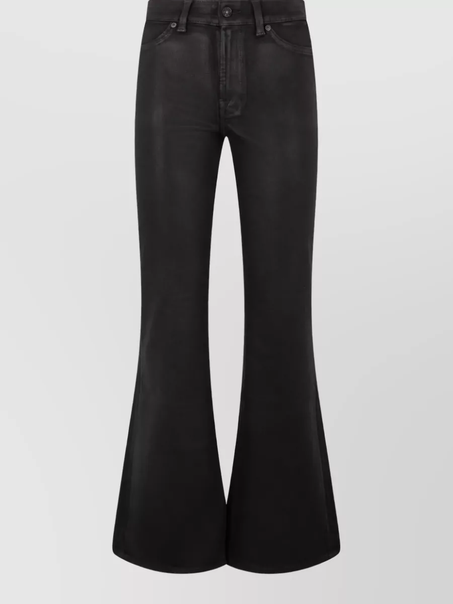 7 For All Mankind high-rise wide-leg denim trousers