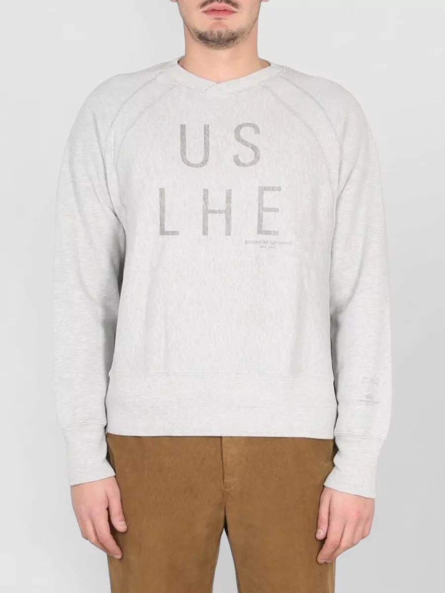 Engineered Garments Logo Print Crewneck Sweatshirt