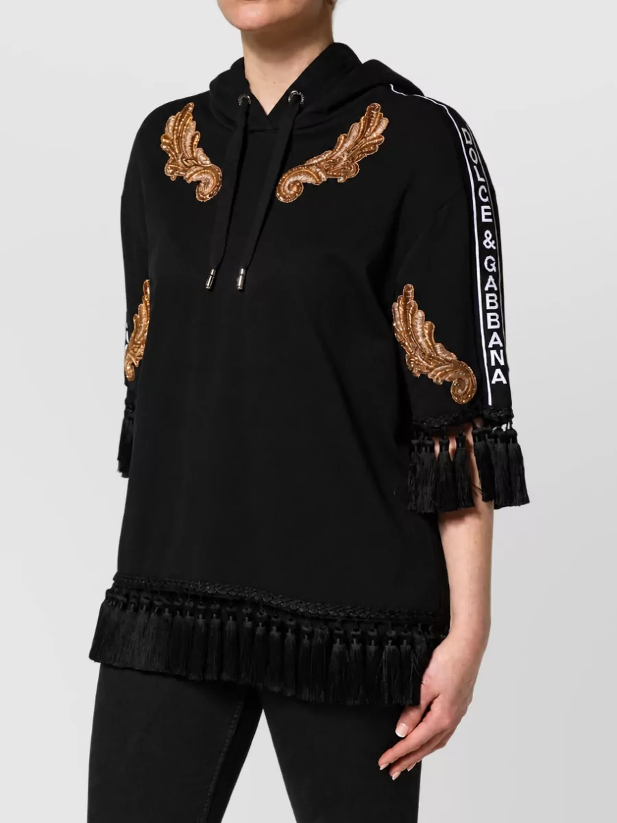 Dolce&Gabbana embroidered hooded sweatshirt