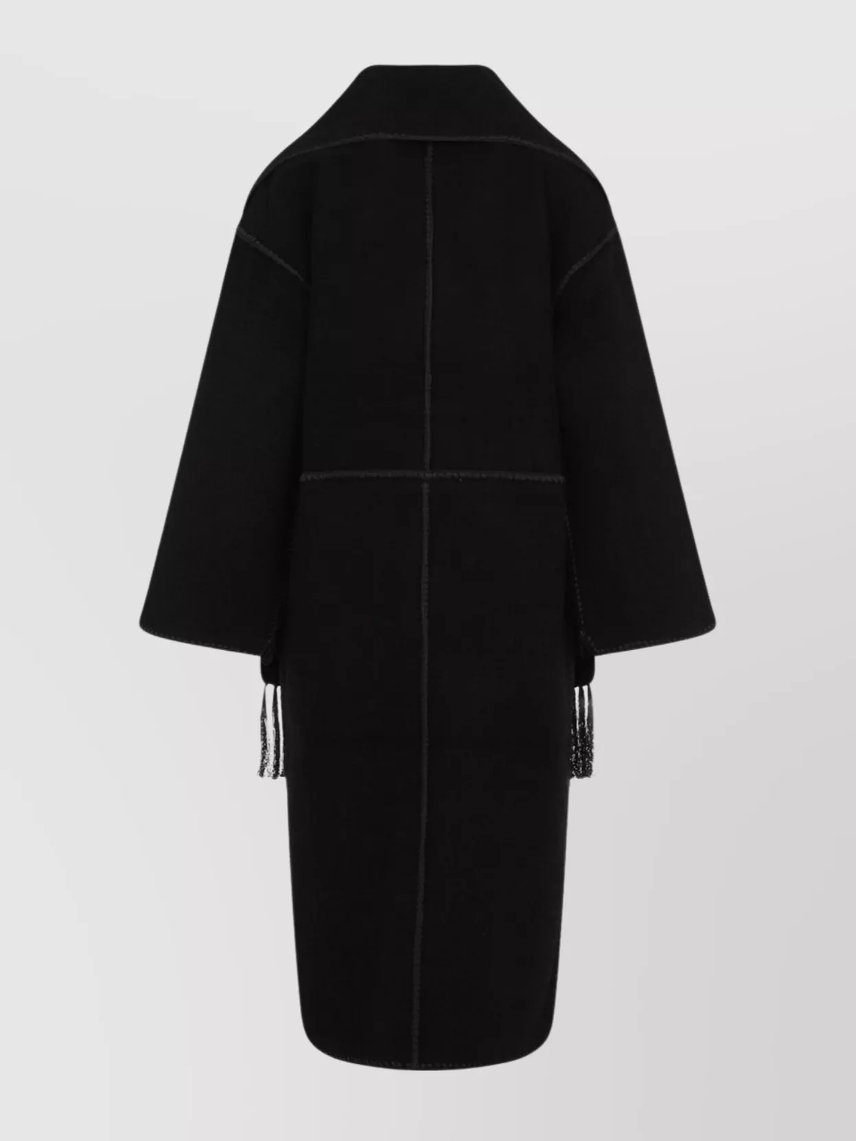 Totême Embroidered Scarf Collar Coat
