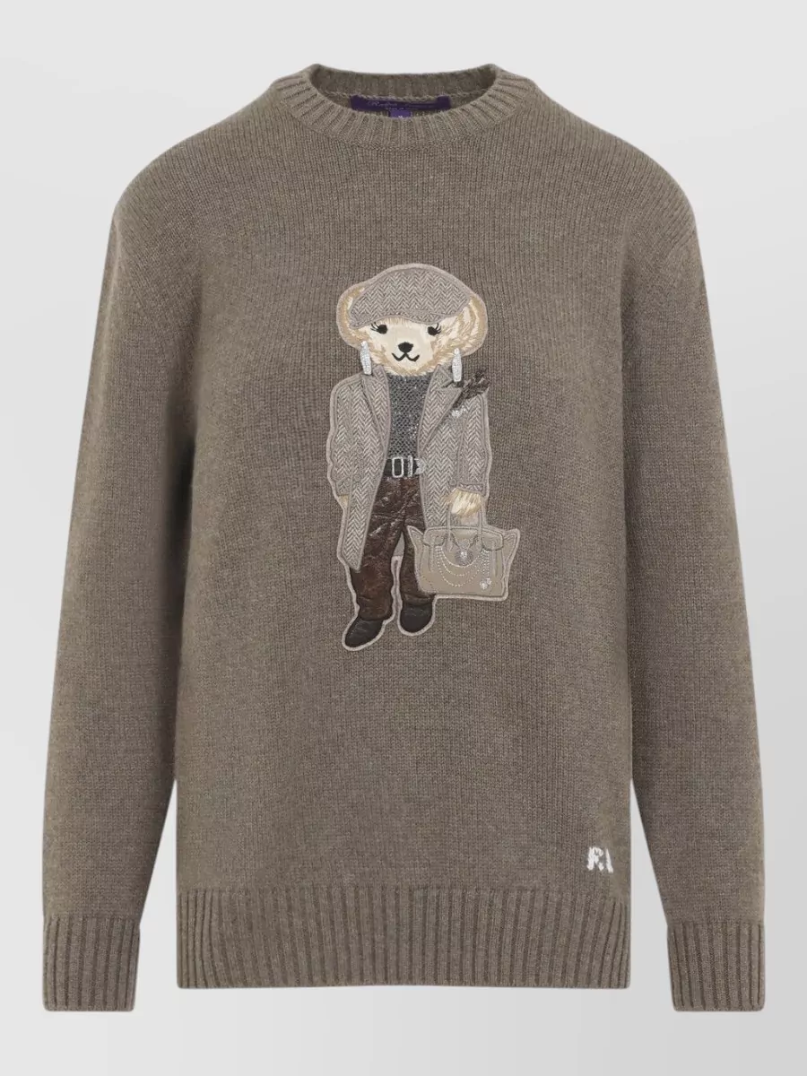 Ralph Lauren Collection embellished cashmere crew-neck sweater