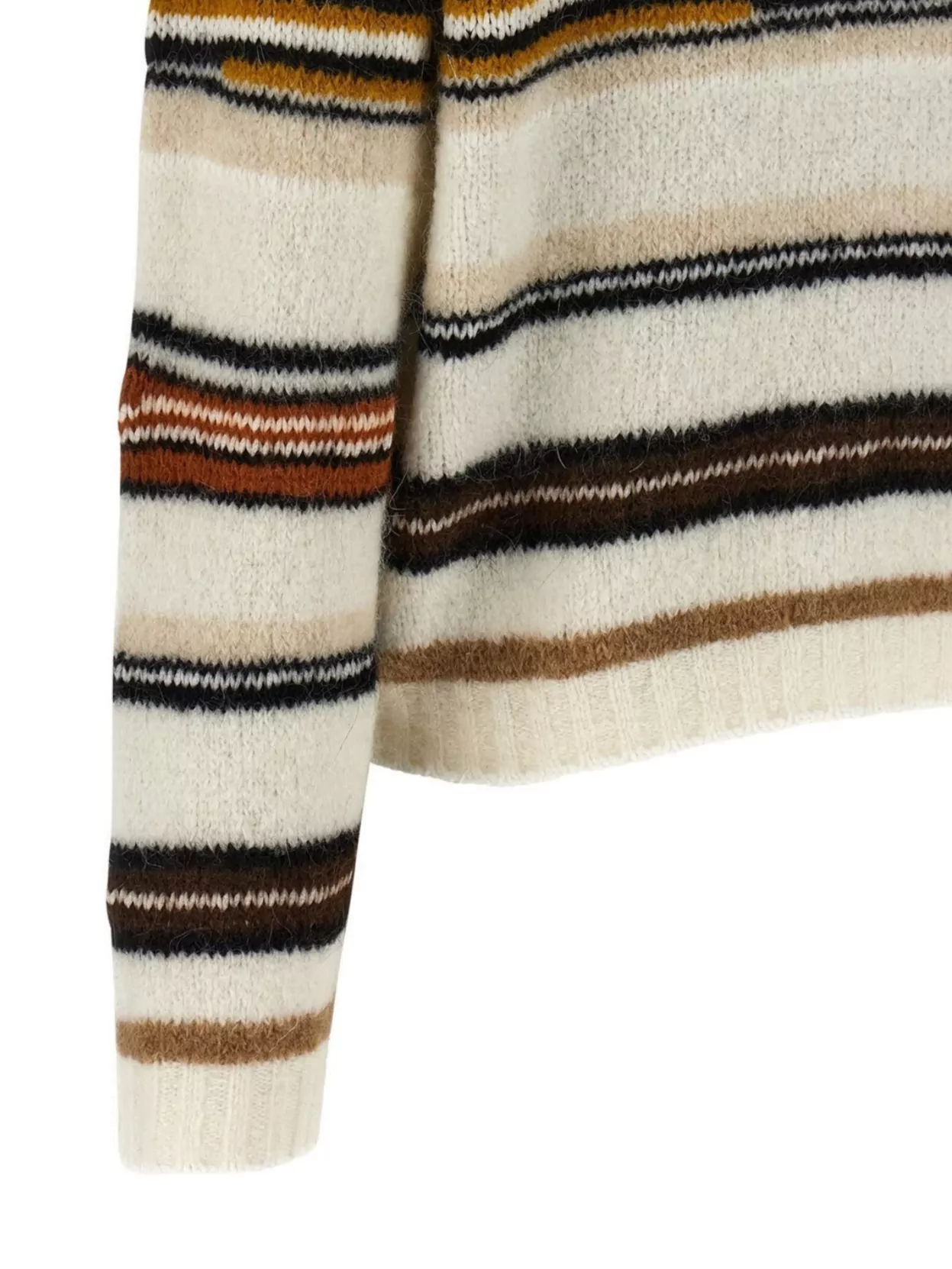 Missoni Gestreifter Rundhalspullover Aus Wolle In Multi