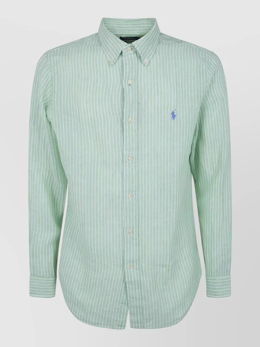Polo Ralph Lauren Striped Linen Long-Sleeve Shirt