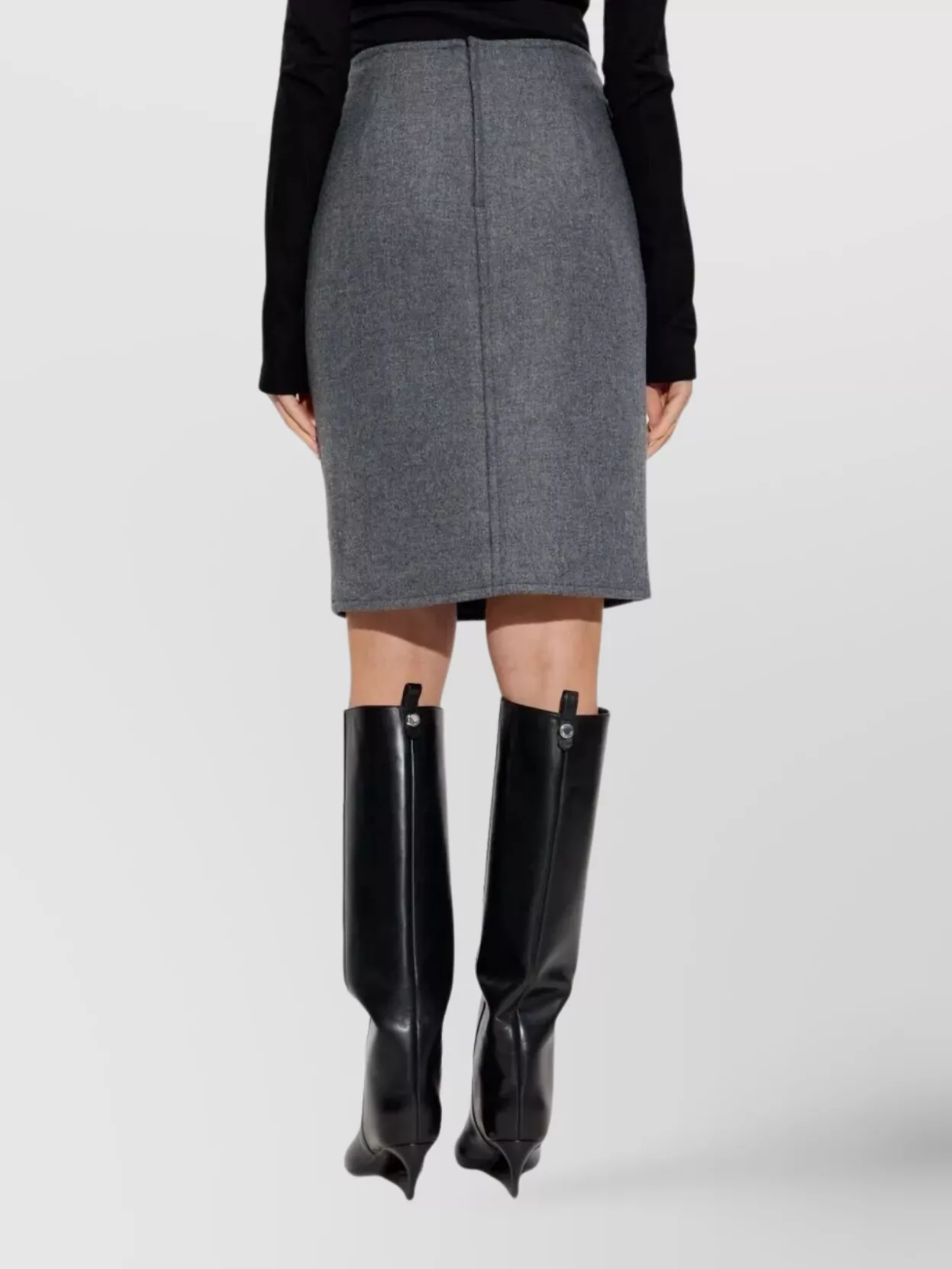 Dsquared2 Double Back Seam High-Waisted Knee-Length Skirt