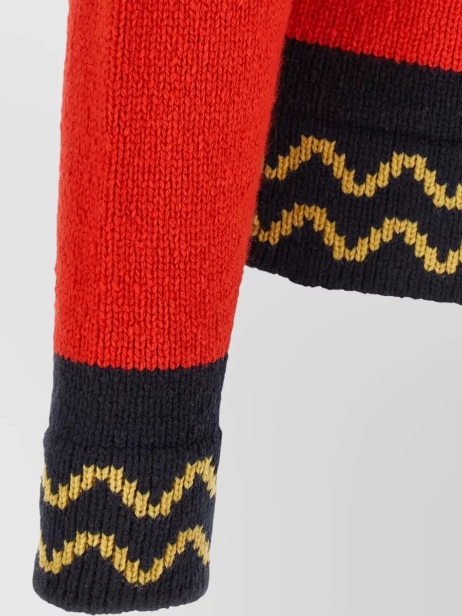 Marni Wool Geometric Intarsia Jumper