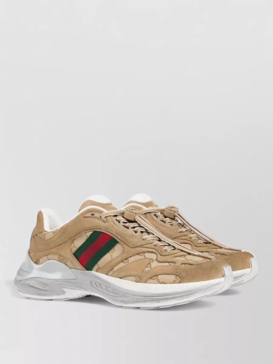 Gucci Leather Low-Top Sneakers