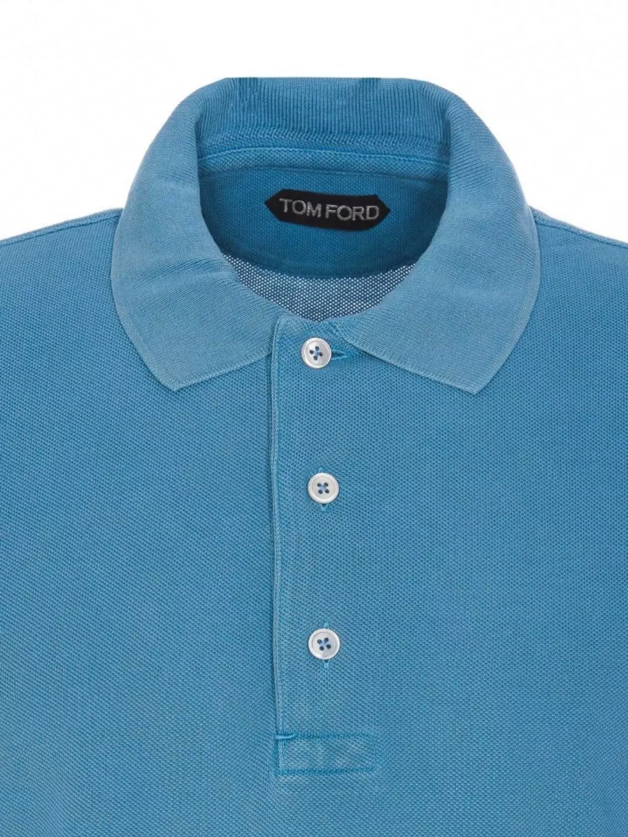 Tom Ford Polo Shirt With Ribbed Collar And Button Placket