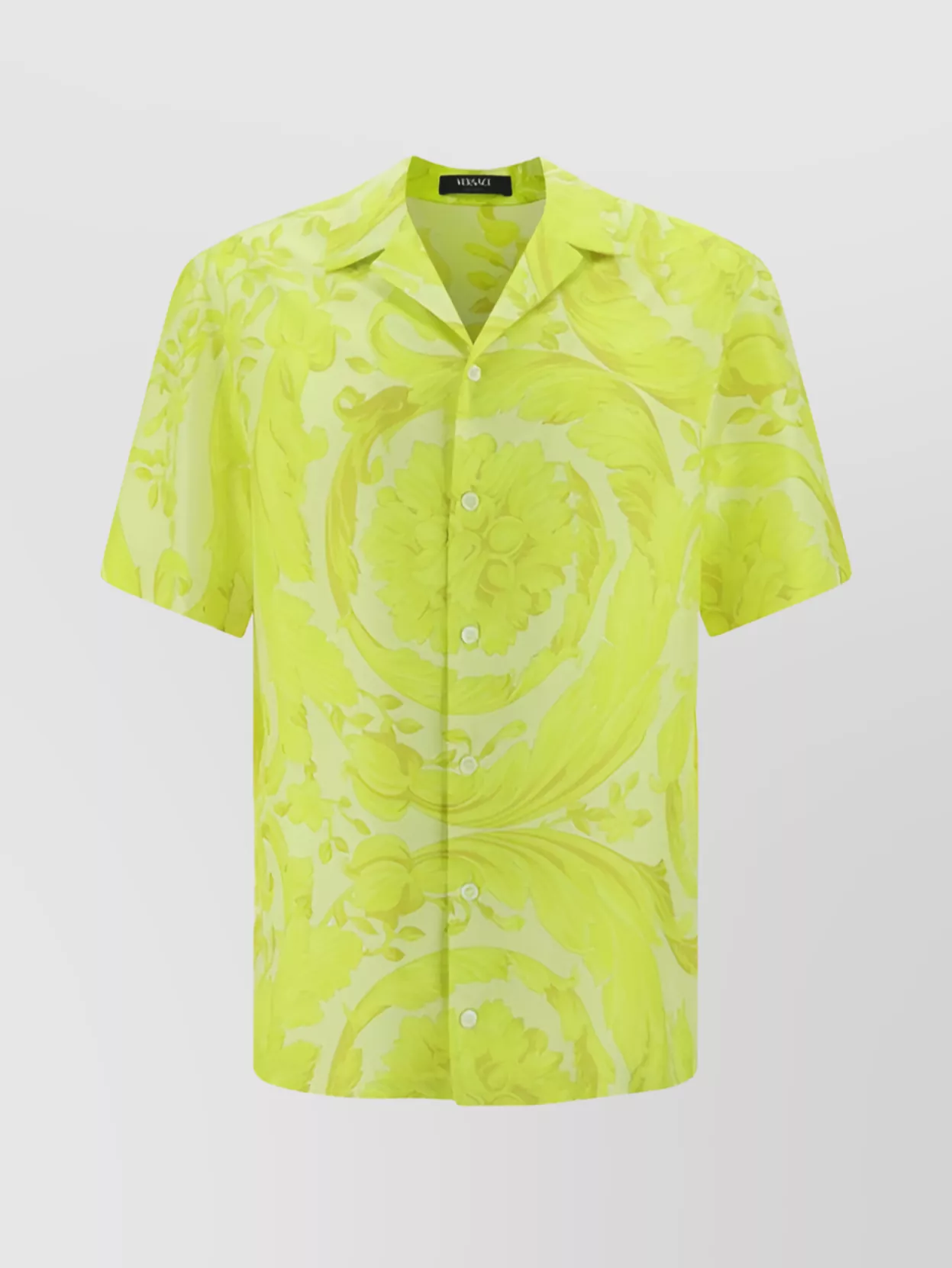 Versace Iconic Graphic Print Shirt In Green