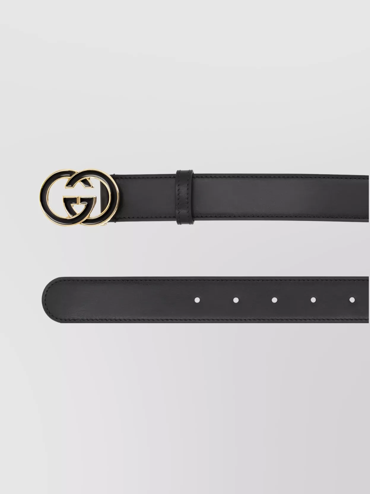 Gucci Cross Buckle Adjustable Reversible Belt