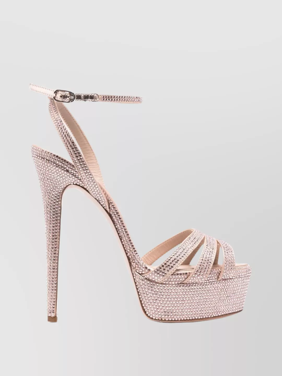 Shop Le Silla Crystal Embellished Strappy Heeled Sandals In Pastel