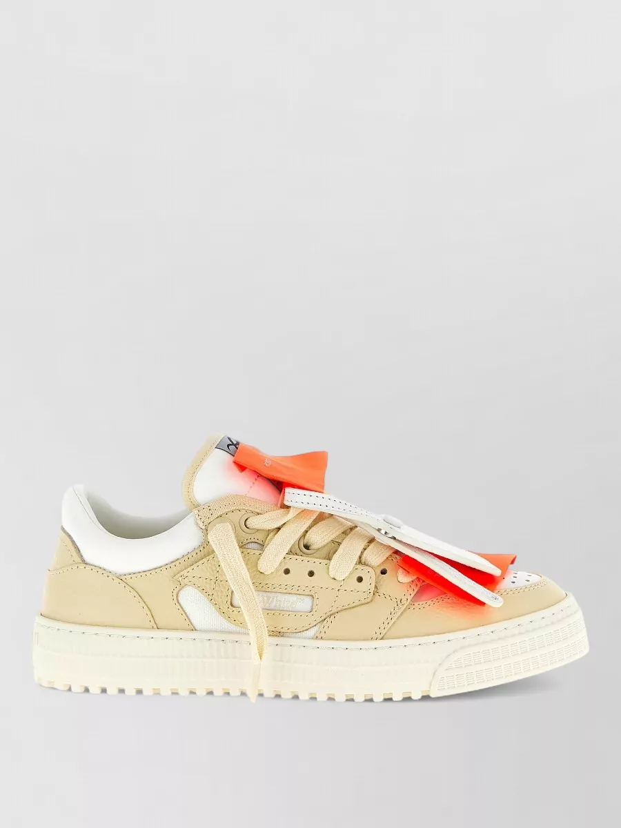 Off-White Court Low Top Sneakers Contrast Sole