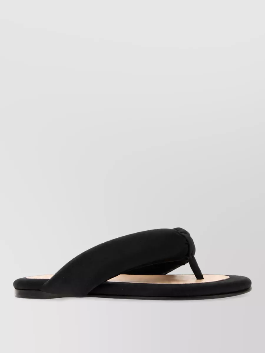Carven satin thong sandals