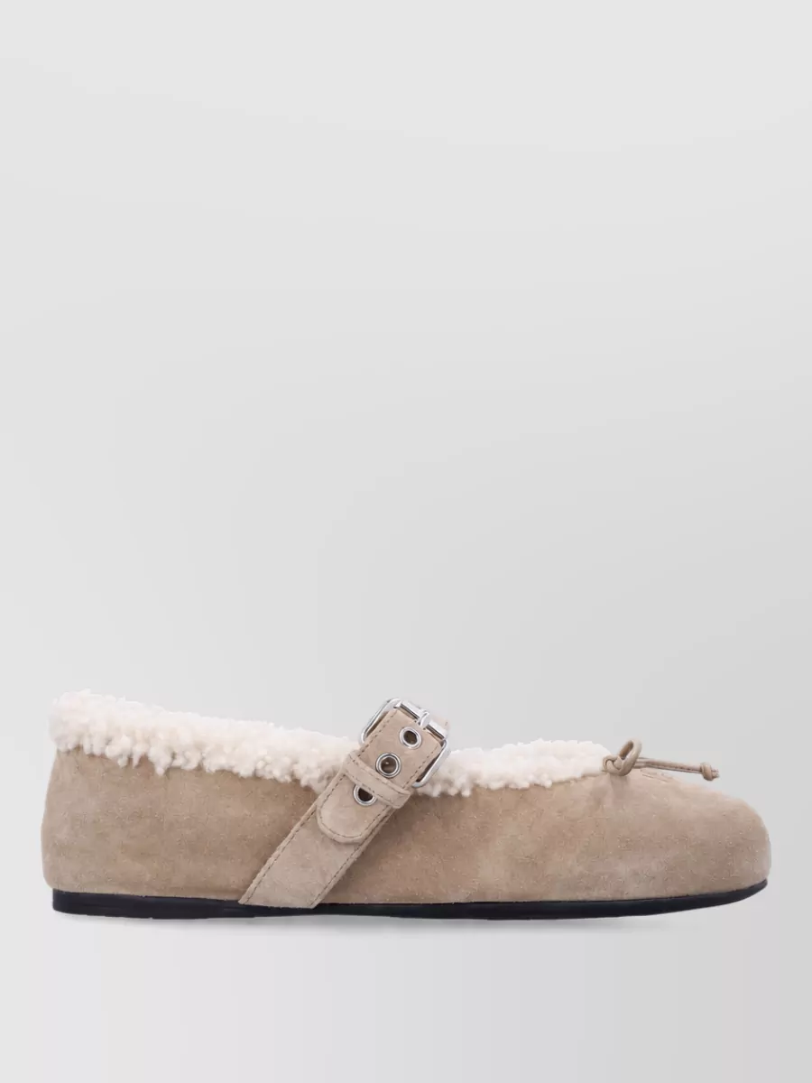 Miu Miu Leather Ballerinas