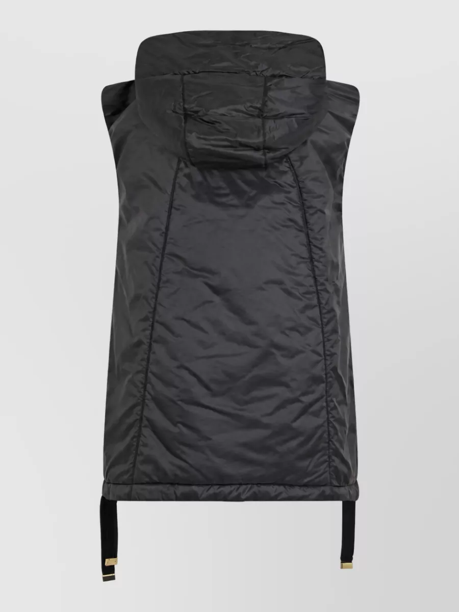 S Max Mara Quilted Hooded Puffer Vest