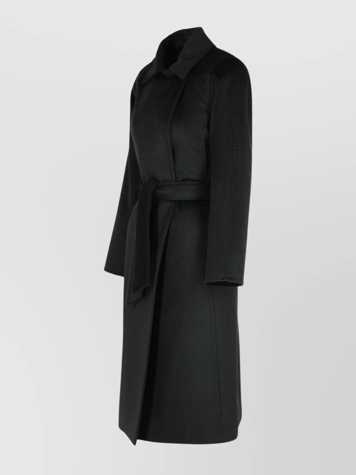 Max Mara Belted Waist Long Sleeve Camel Coat