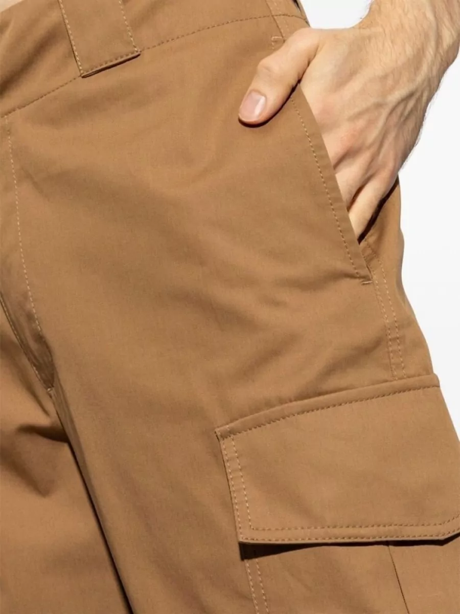 Alexander Mcqueen Cotton Low-Rise Cargo Trousers