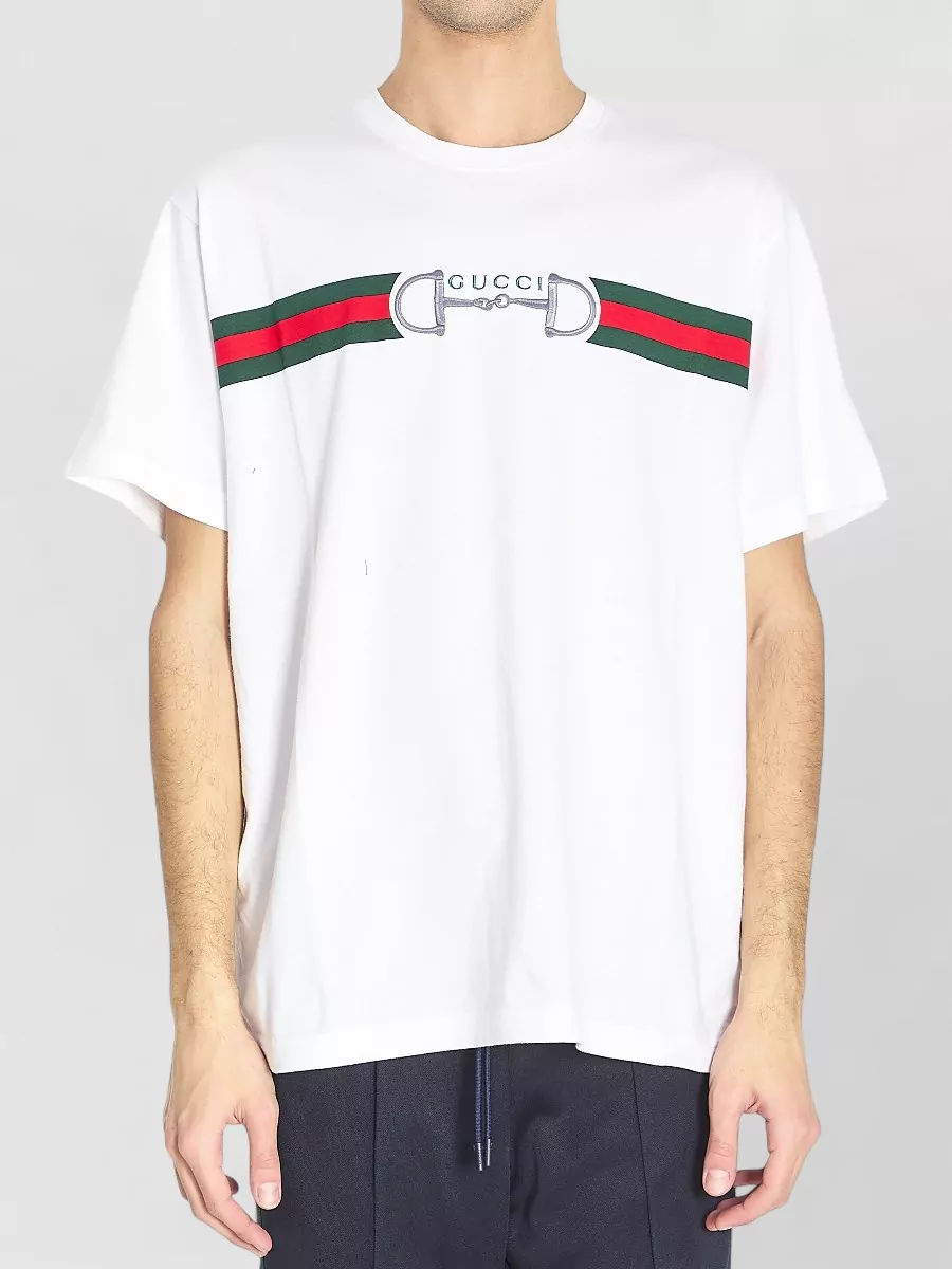 Gucci Regular Fit Cotton Jersey T Shirt