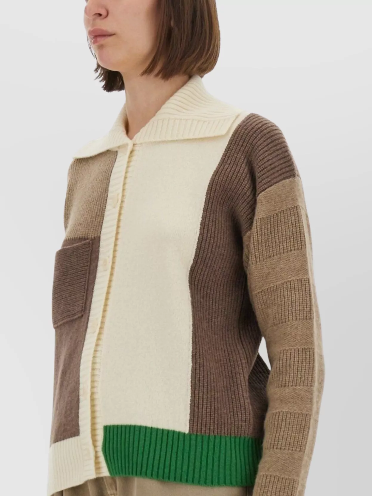 Paul Smith Knitwear With Ribbed Cuffs And Patch Pocket