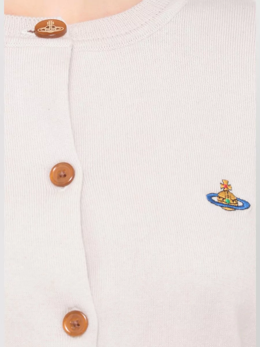 Vivienne Westwood Cashmere Blend Cropped Crewneck Cardigan