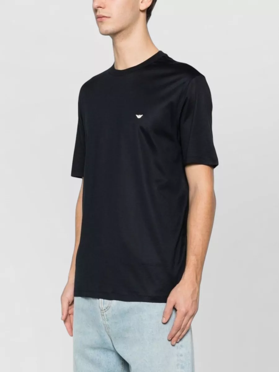 Emporio Armani Cotton Blend T Shirt Short Sleeves Round Neck