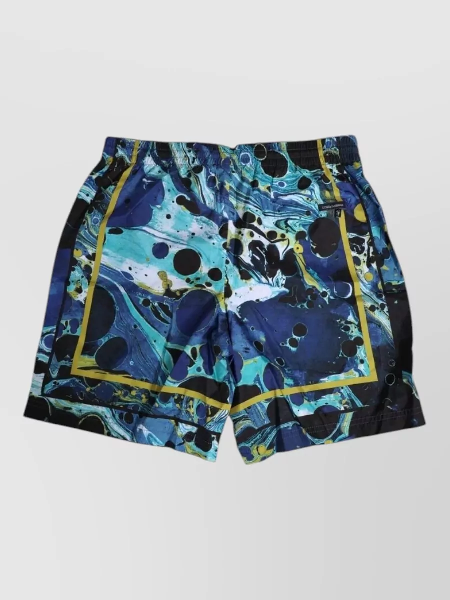 Dolce&Gabbana marble print swim boxer shorts