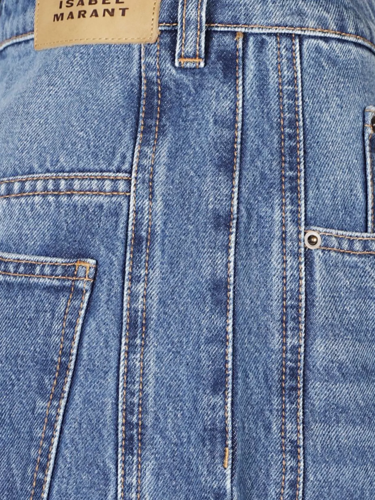 Isabel Marant Five-pocket Denim Trousers Featuring Belt Loops In Blue
