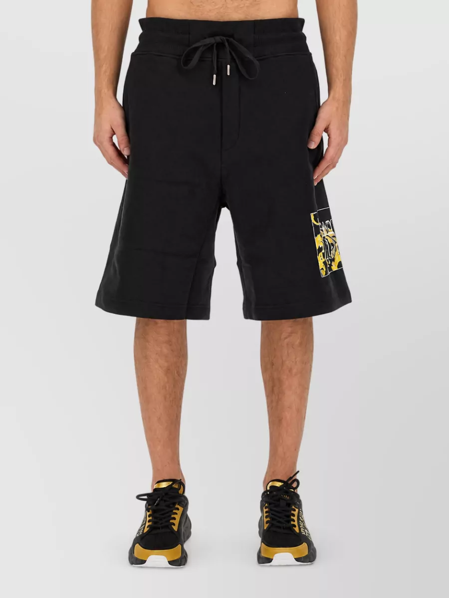 Versace Jeans Couture Logo-Print Bermuda Shorts