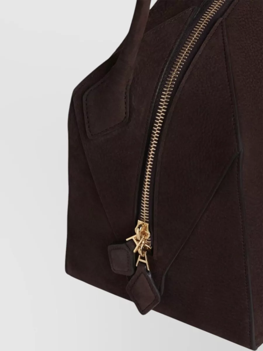 Alaïa Bouledogue Nubuck Shoulder Bag Top Handle