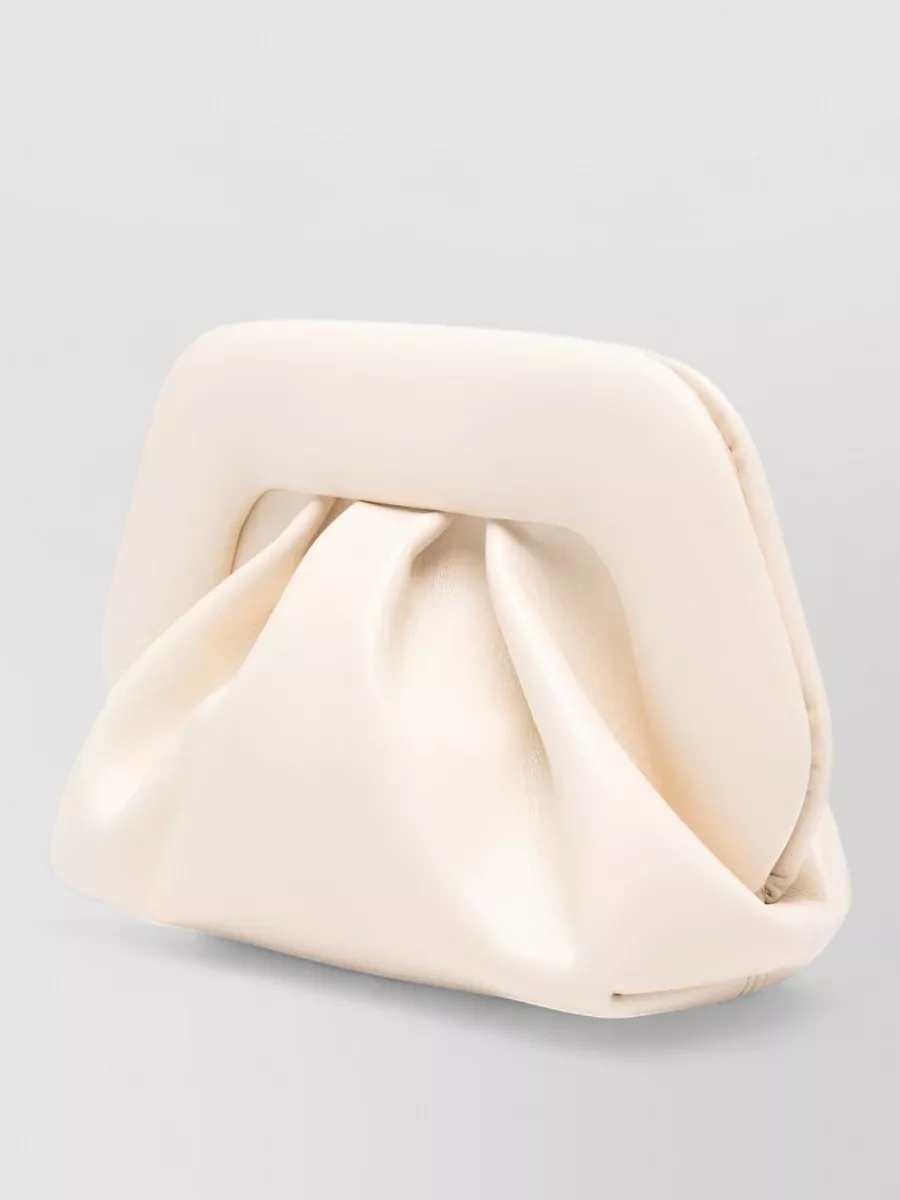 Themoiré Bios Small Pleated Clutch Bag