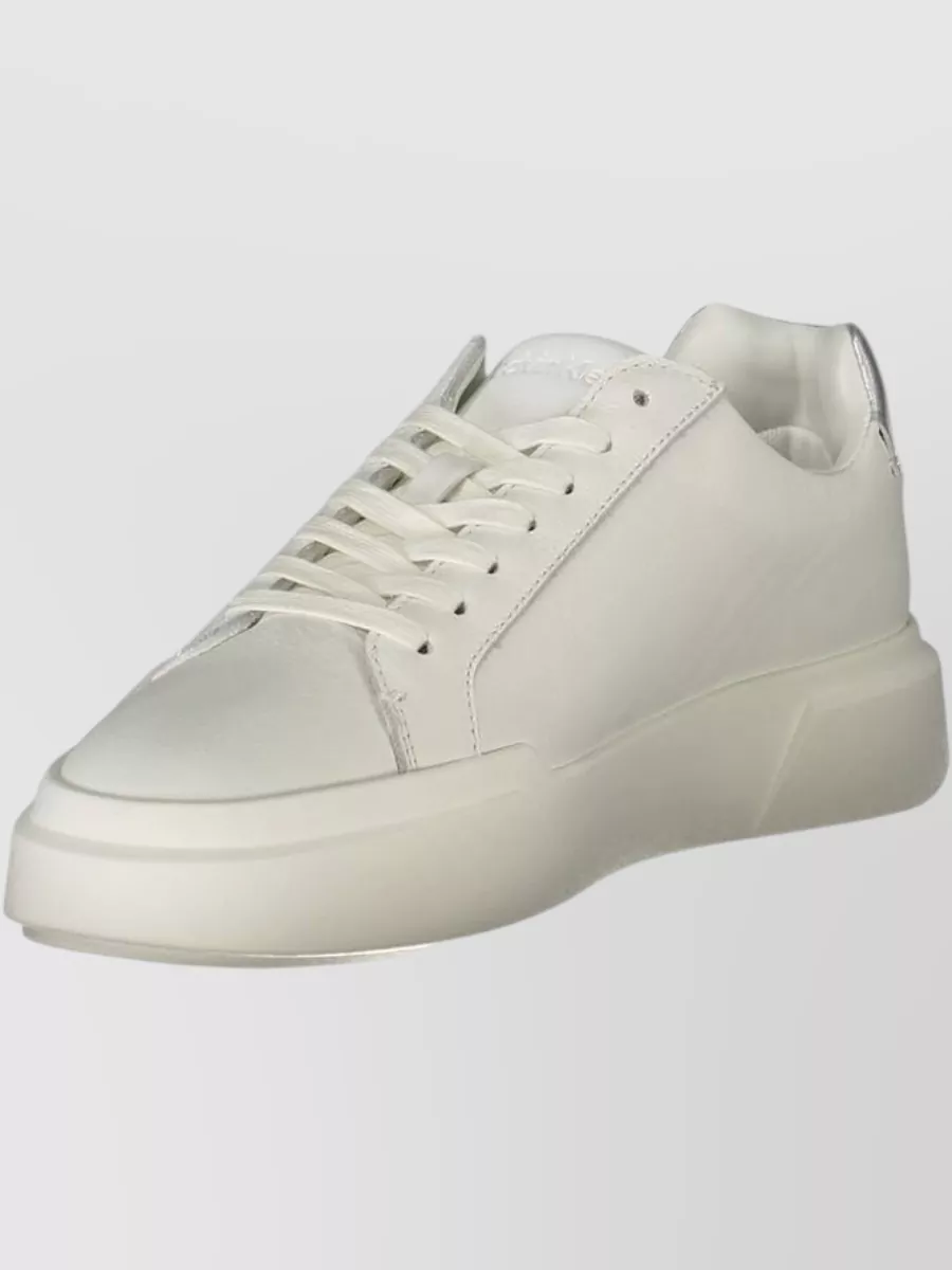 Calvin Klein Leather Lace-Up Sneakers