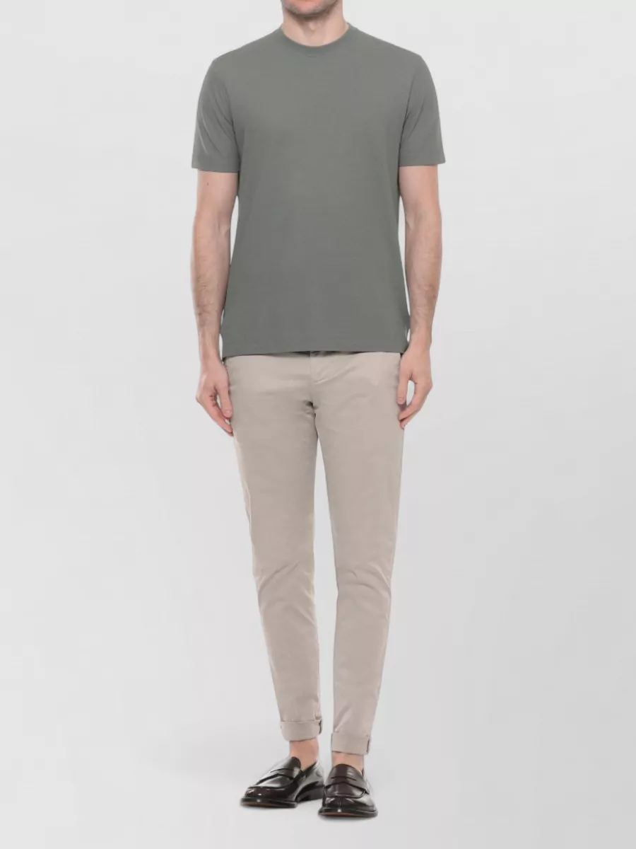 Zanone Cotton Short-Sleeve Crewneck T-Shirt