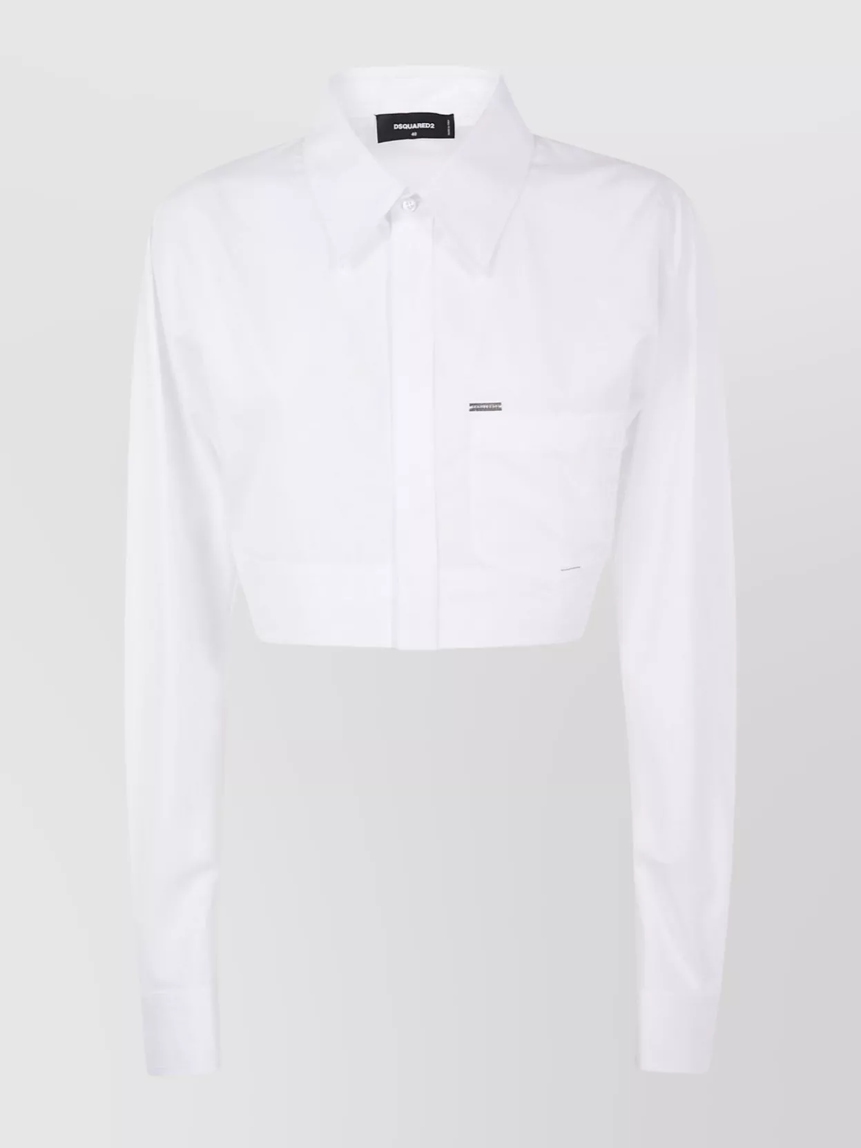 Dsquared2 Rounded Pocket Cropped Shirt