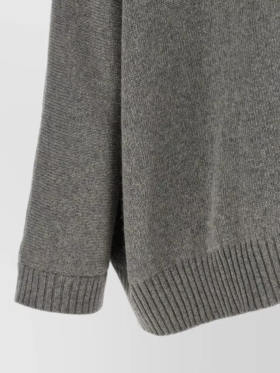 Alberta Ferretti Cashmere Oversized High Neck Sweater