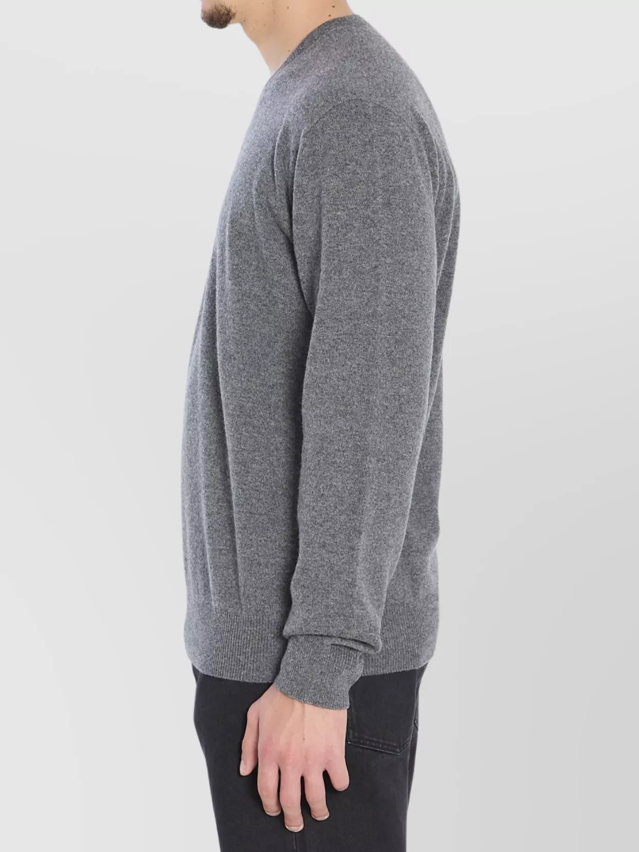 The Row Cashmere V-Neck Long Sleeve Sweater