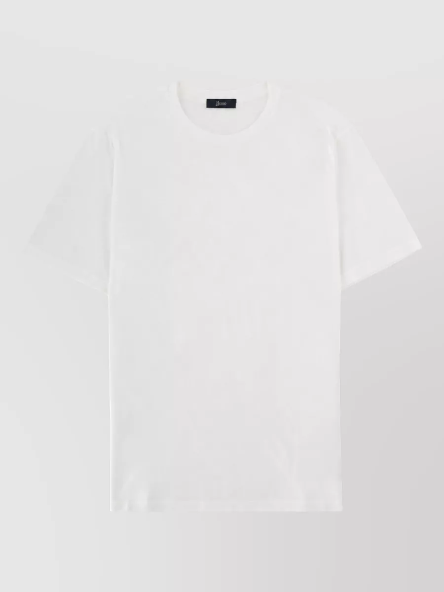 Herno Short Sleeve Crew Neck Cotton T-Shirt