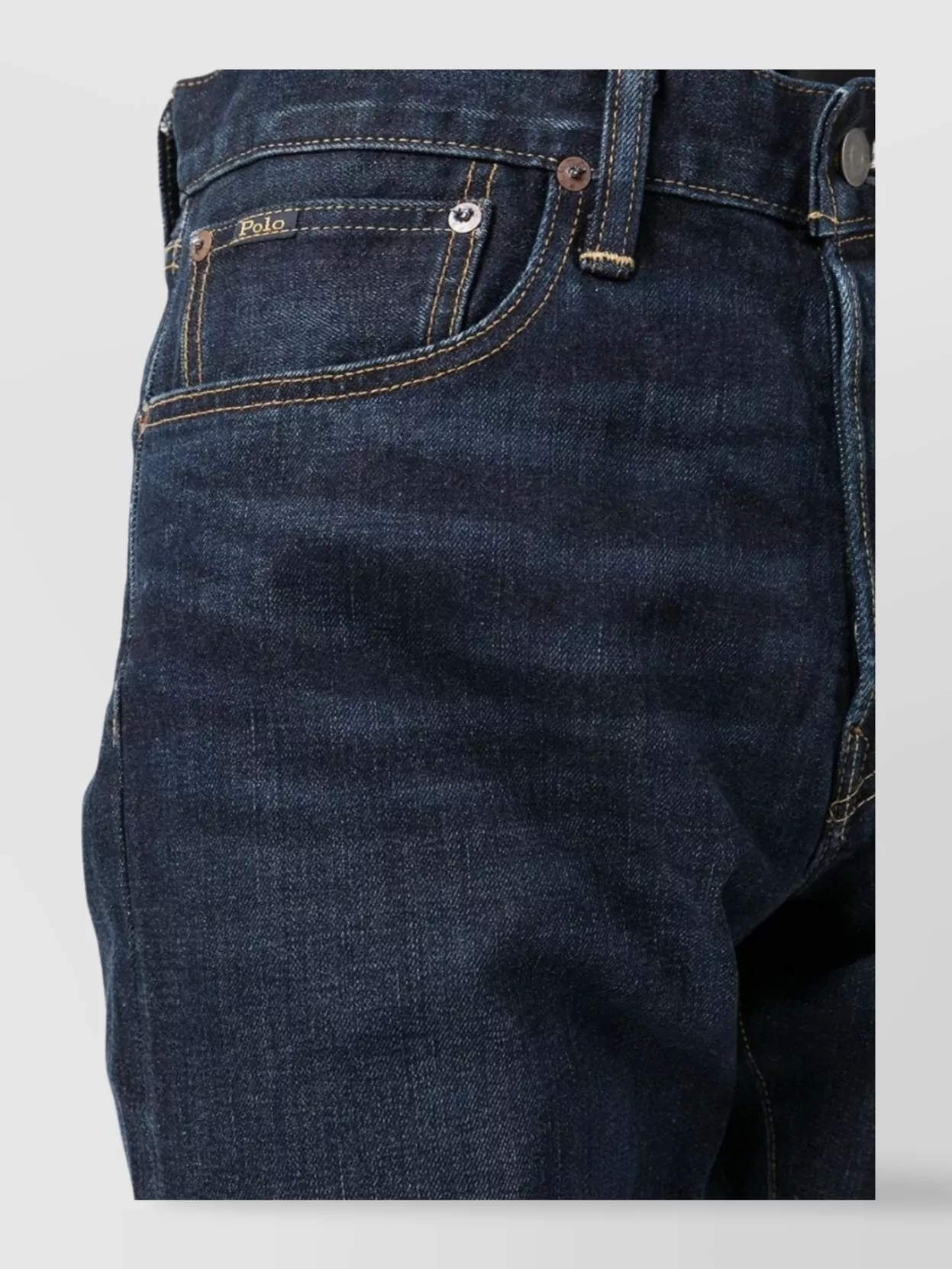 Ralph Lauren Straight Leg Cotton-Blend Trousers