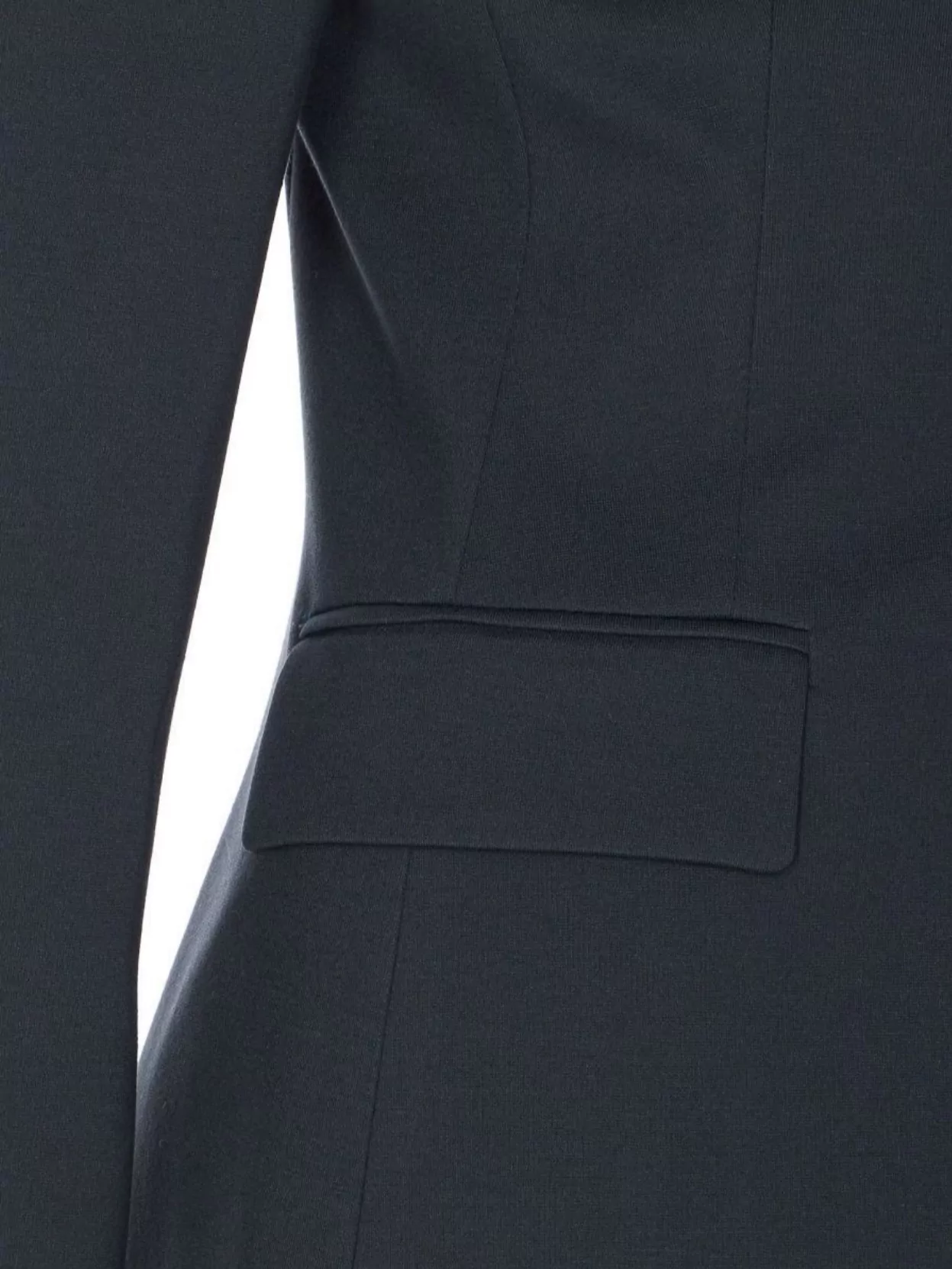 Pinko Tailored Jacket With Flap Pockets And Notched Lapels In Blue