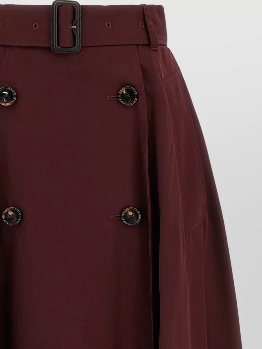 Burberry Cotton Gabardine Full Skirt